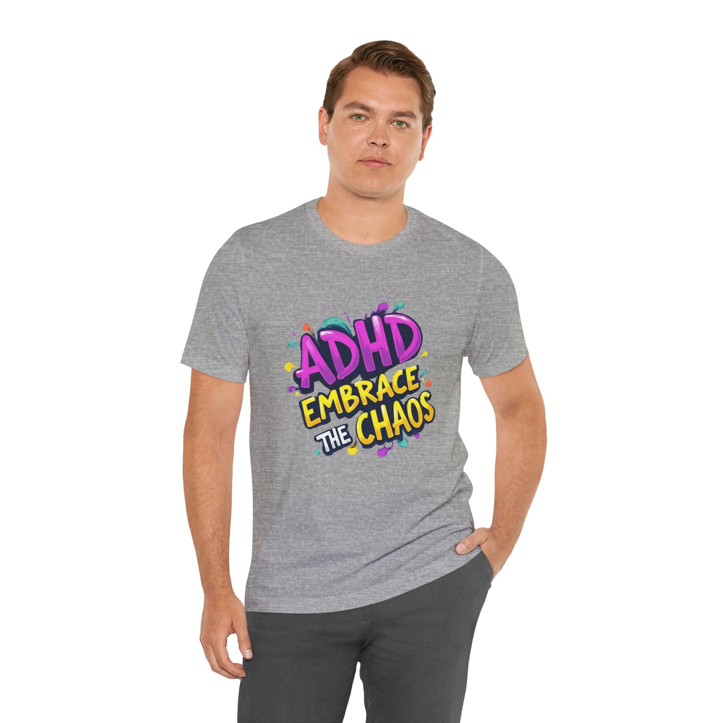 ADHD Embrace the Chaos! Unisex Boxed Tee