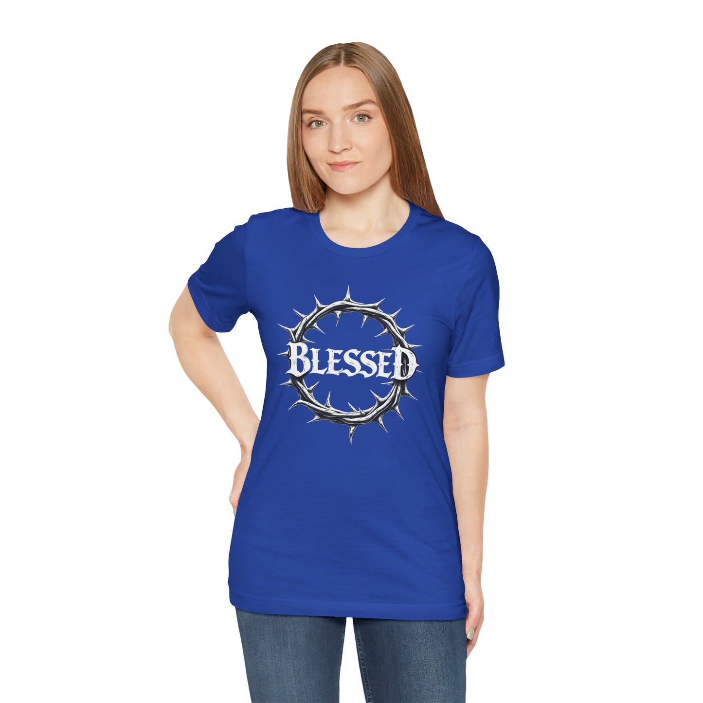 Blessed Crown Unisex Tee - Faith & Inspiration Short Sleeve Shirt