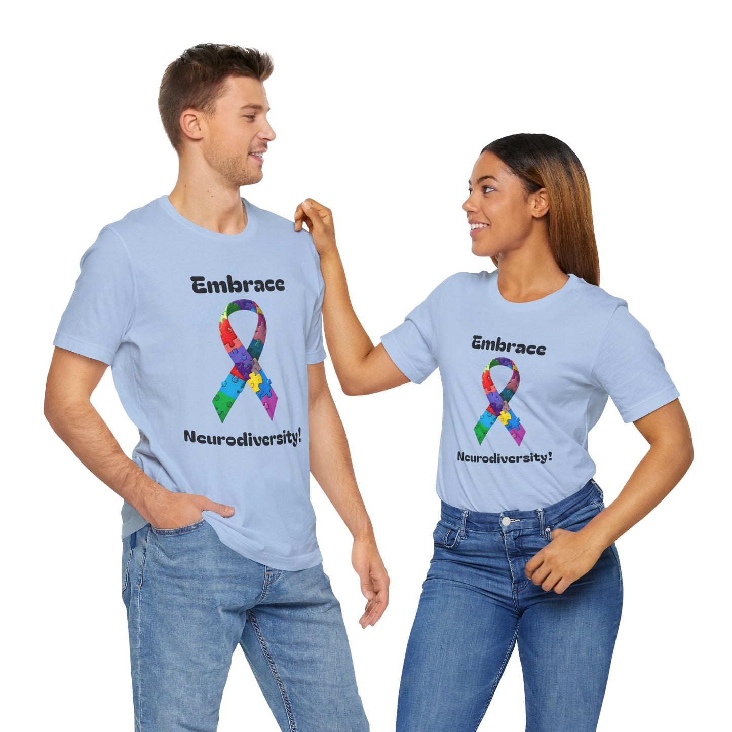 Embrace Neurodiversity! Unisex Boxed Tee
