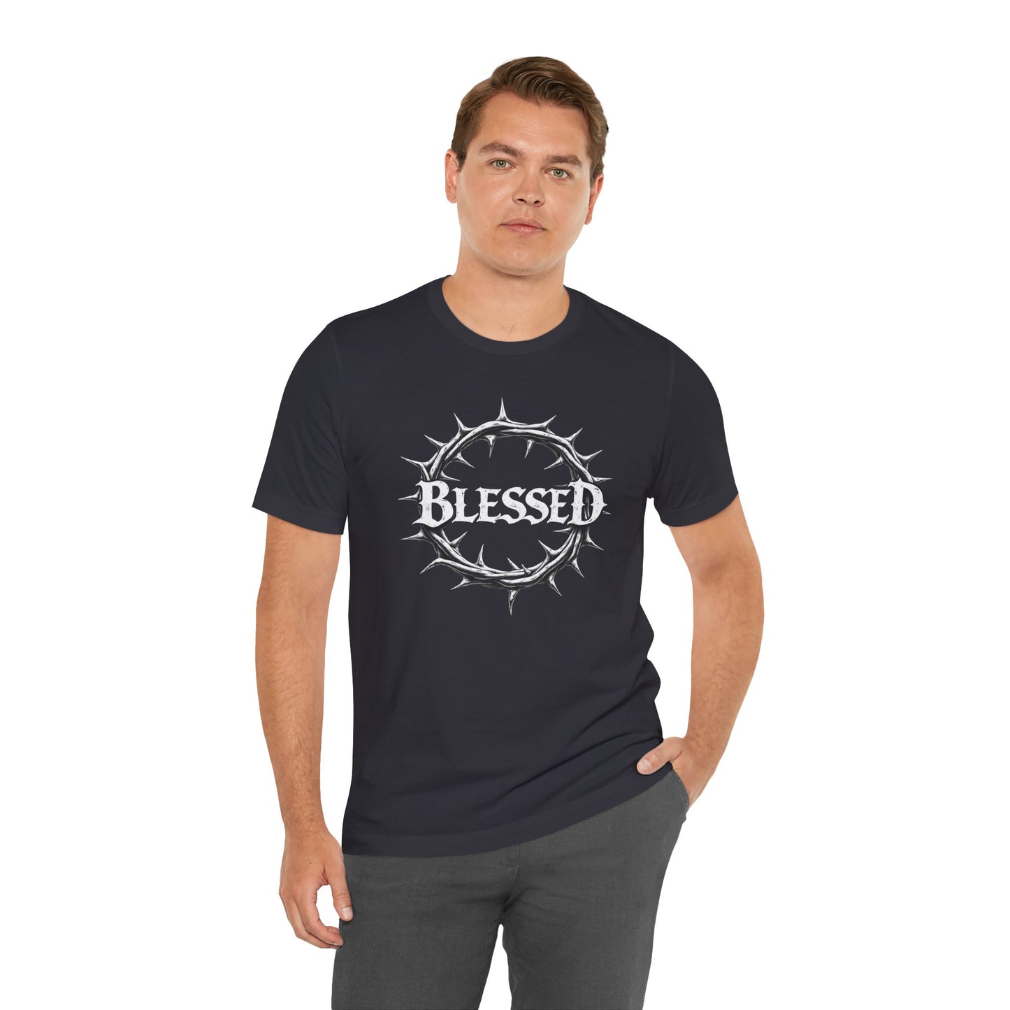 Blessed Crown Unisex Tee - Faith & Inspiration Short Sleeve Shirt