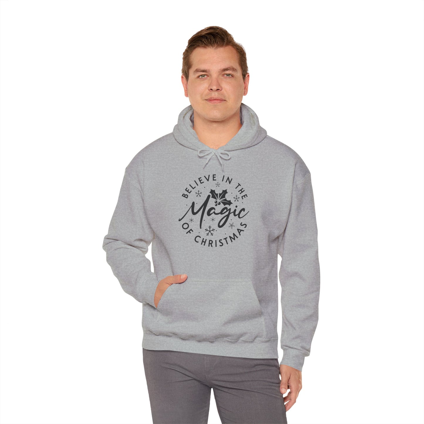 Unisex Christmas Hoodie – "Believe in the Magic of Christmas"