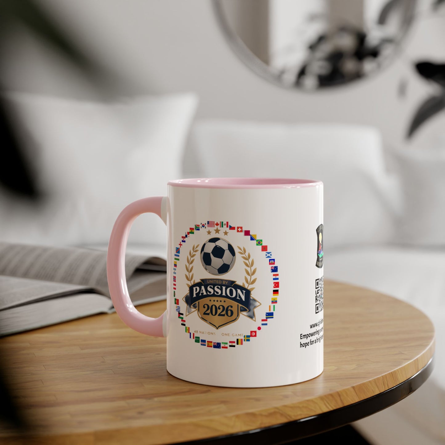 Qualified Countries  2026 Soccer Crest Mug — United by Passion Accent 11oz