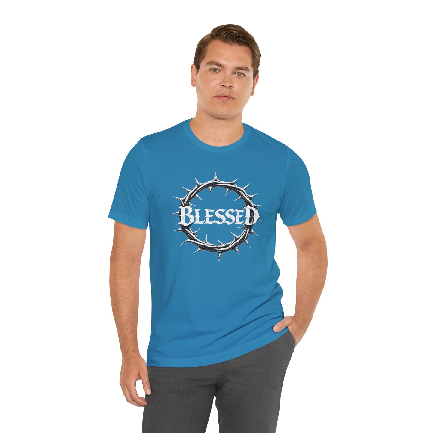 Blessed Crown Unisex Tee - Faith & Inspiration Short Sleeve Shirt