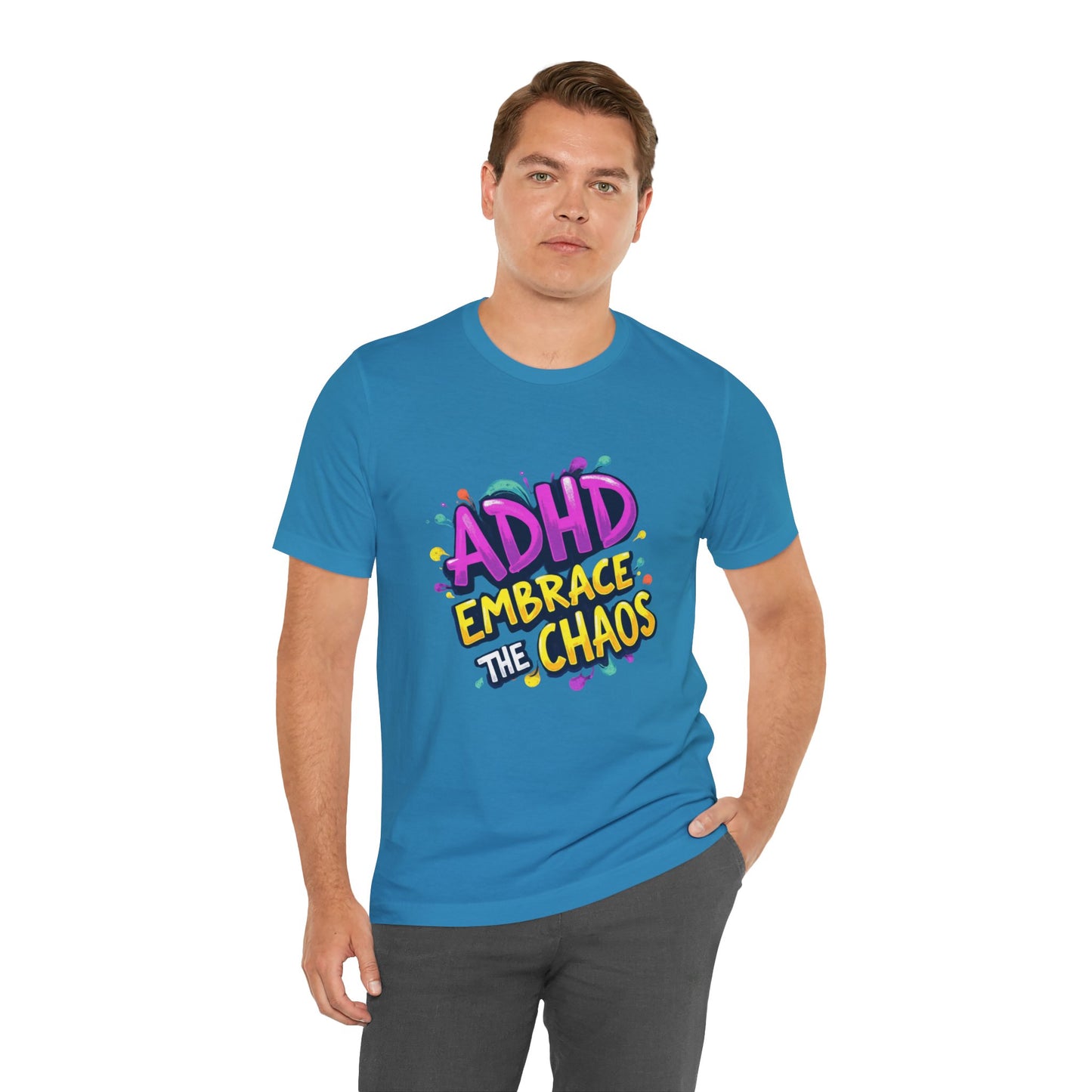 ADHD Embrace the Chaos! Unisex Boxed Tee