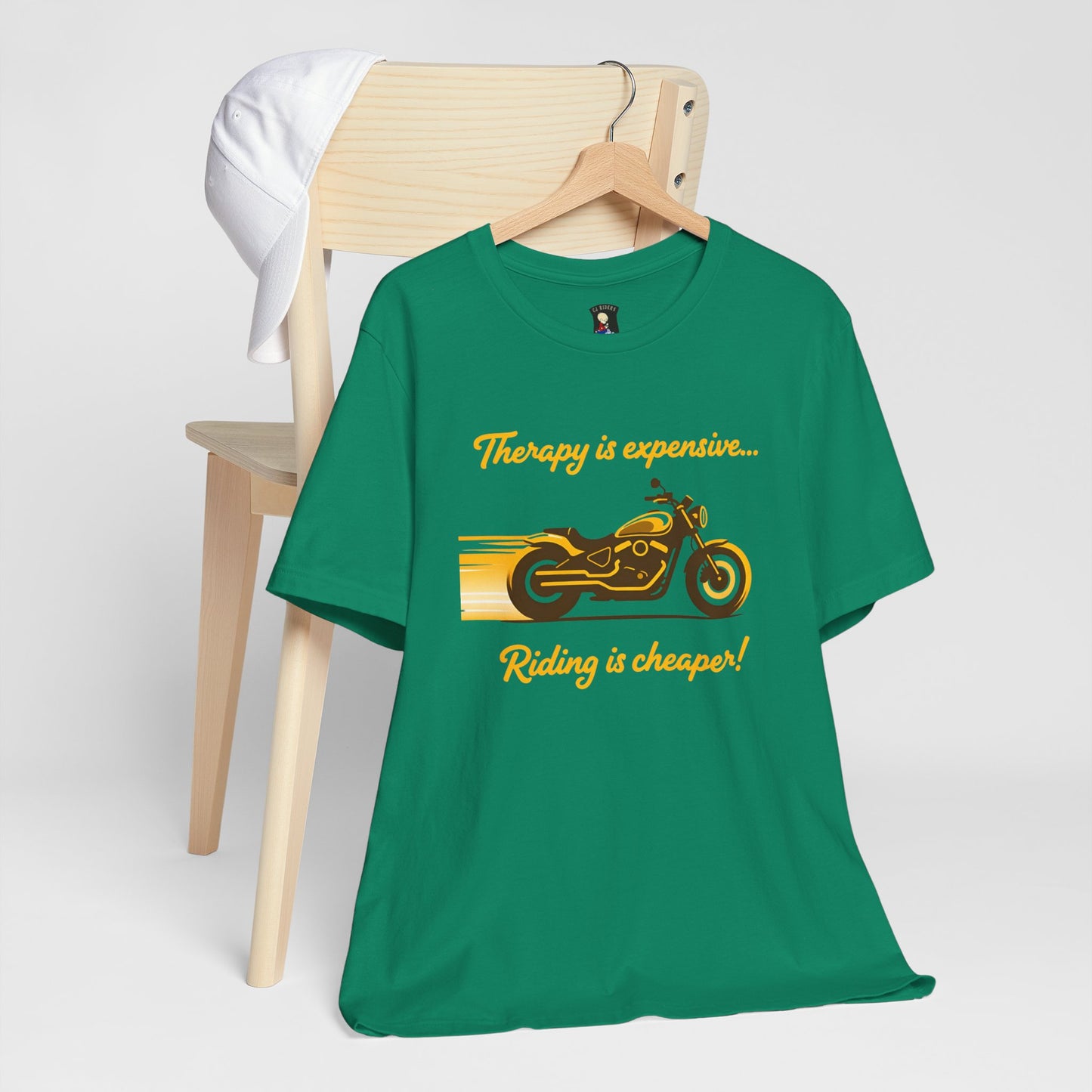 Motorcycle Therapy Unisex Tee - Riding is Cheaper!