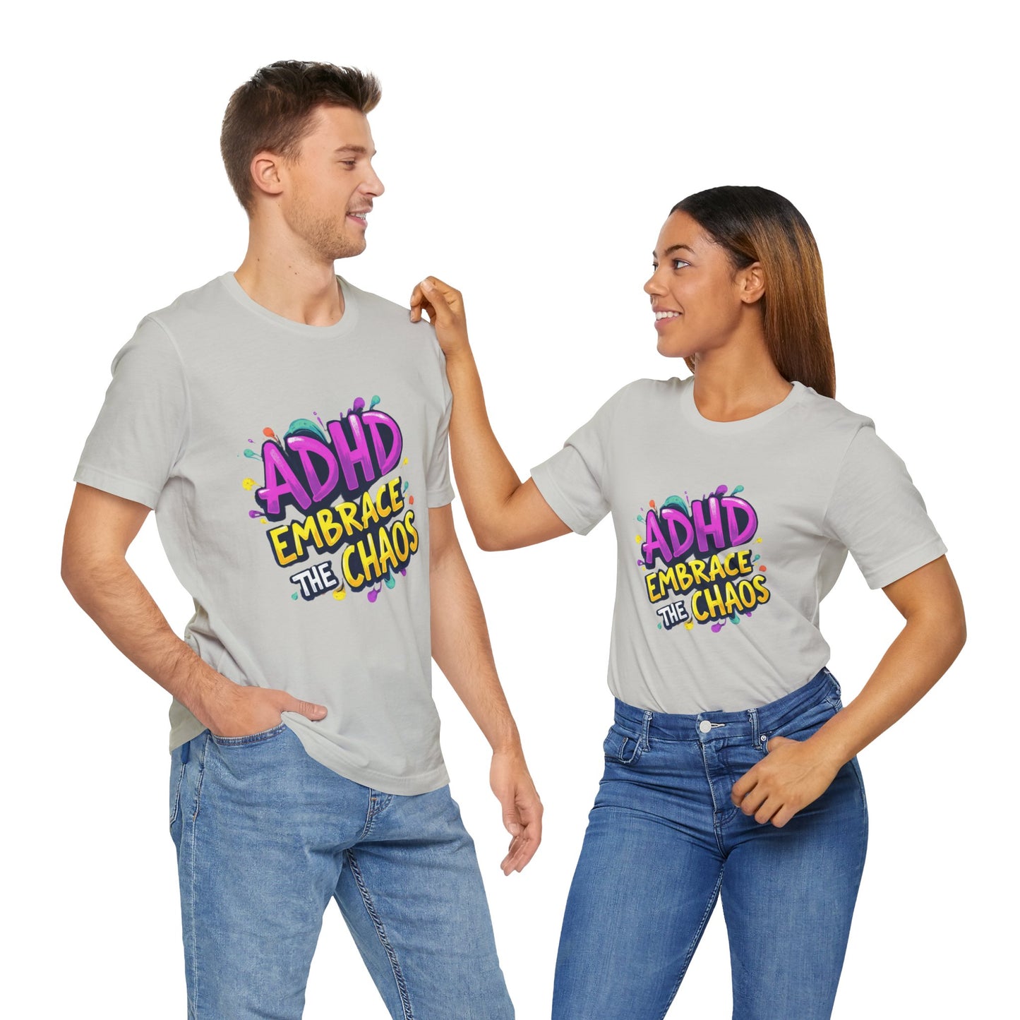 ADHD Embrace the Chaos! Unisex Boxed Tee