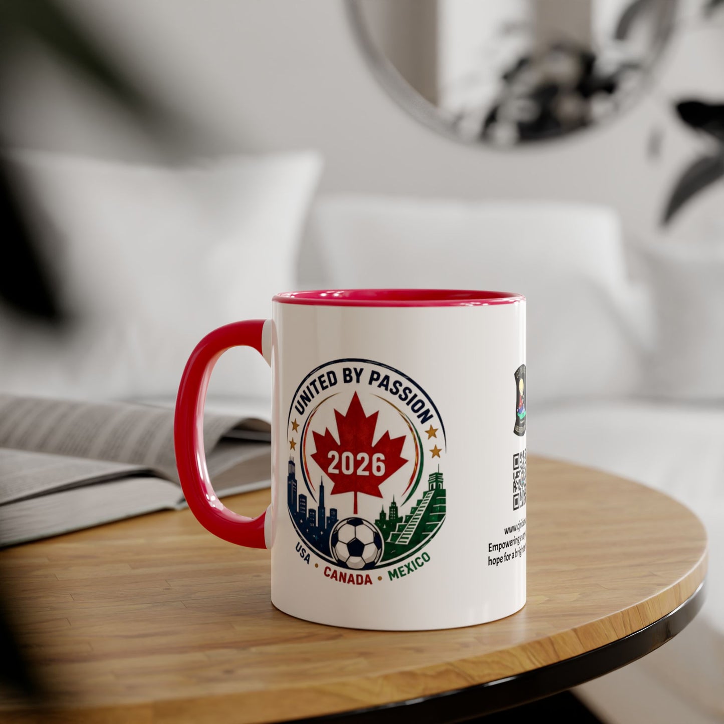 Canadian 2026 Soccer United by Passion Crest Mug 11oz