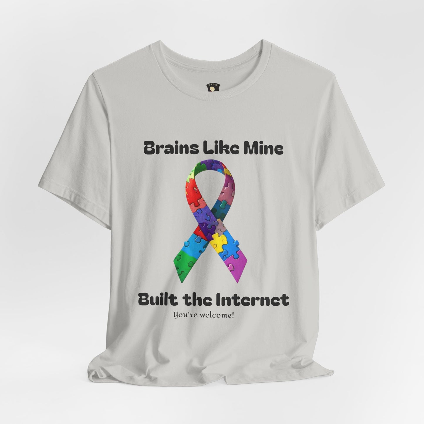 Brains like mine, Built the internet! Unisex Boxed Tee