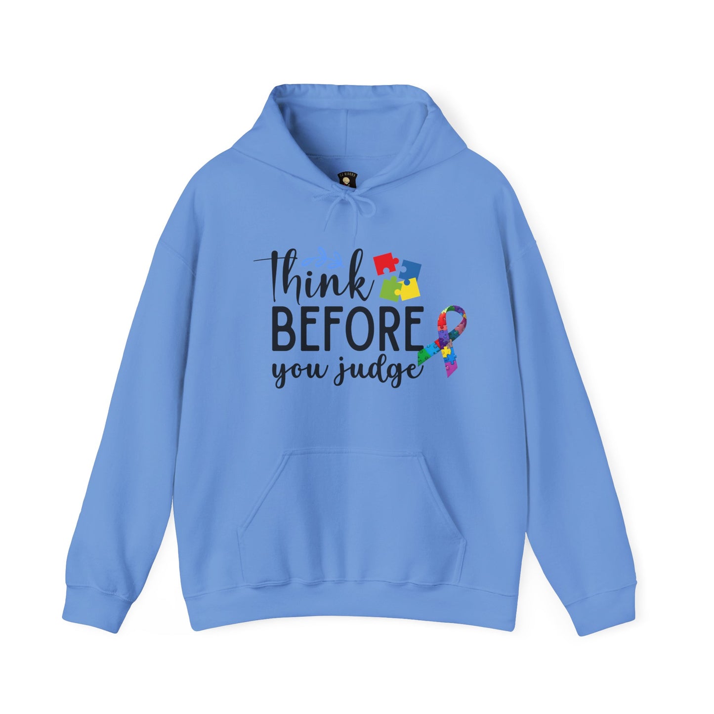 Awareness Ribbon Hooded Sweatshirt - Think Before You Judge