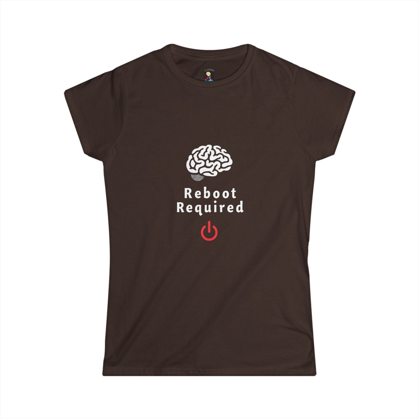 Reboot Required - Women Tee - Playful Power On Design