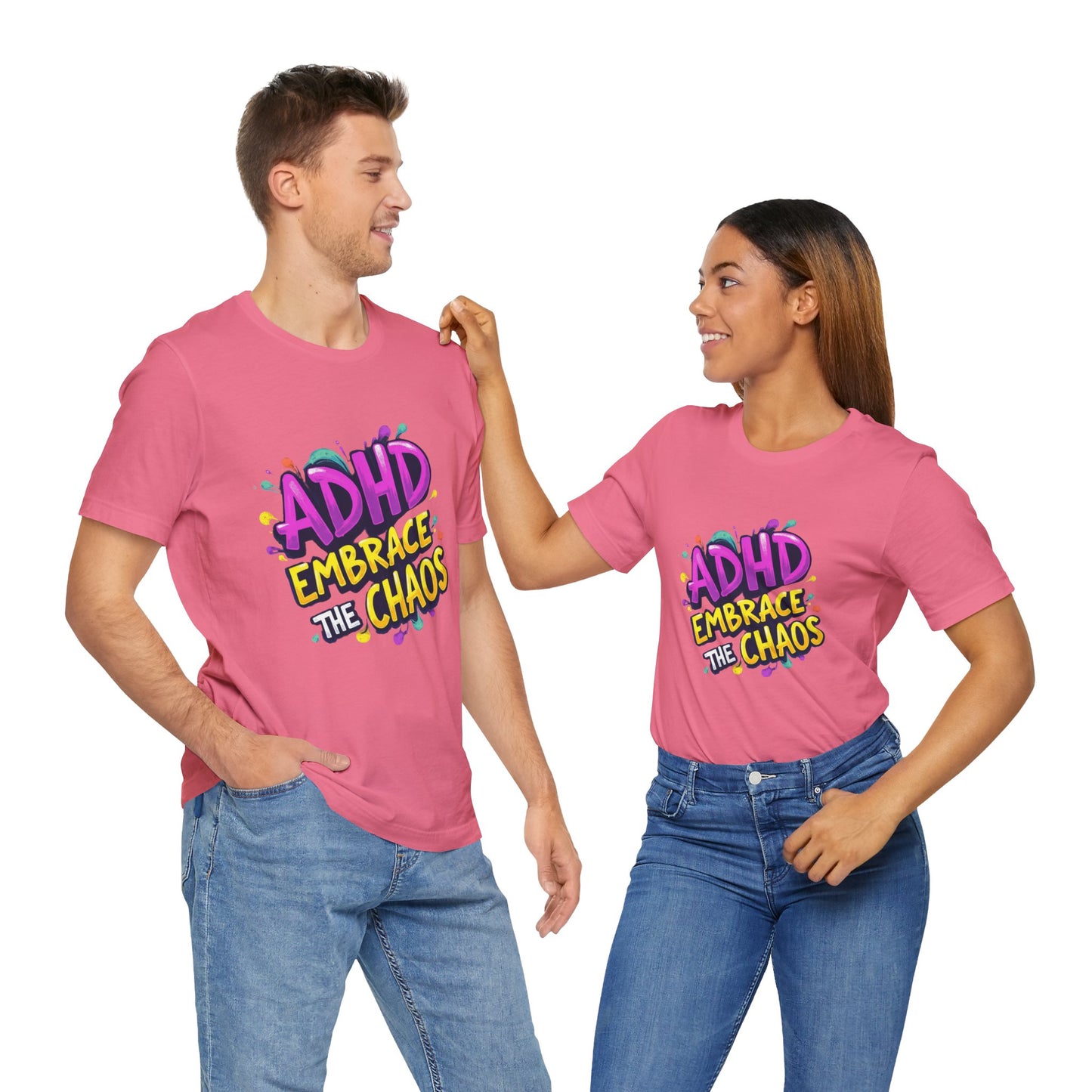 ADHD Embrace the Chaos! Unisex Boxed Tee