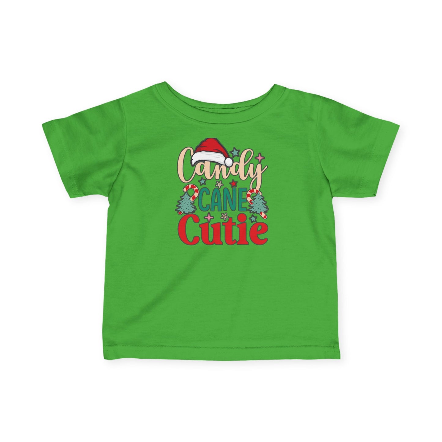 Infant Tee — "Candy Cane Cutie" Christmas Baby Holiday Shirt