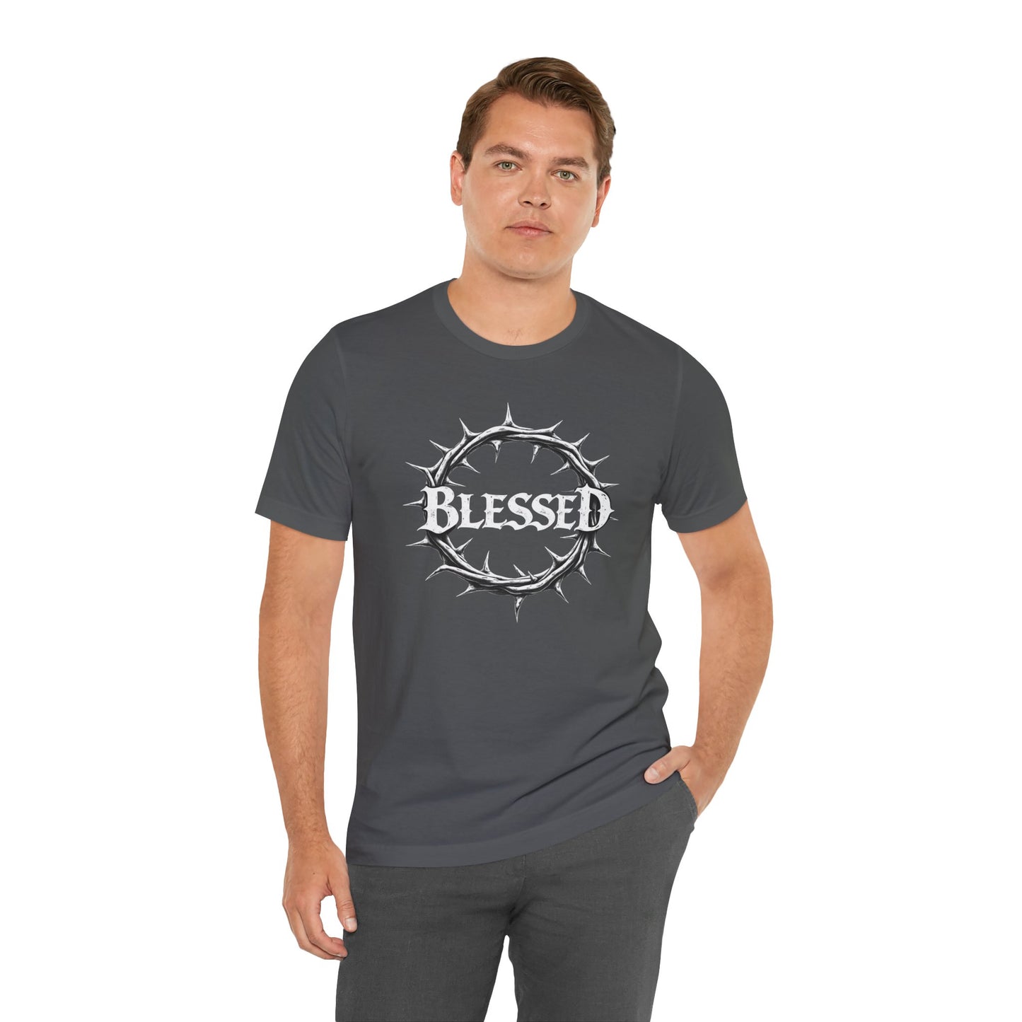 Blessed Crown Unisex Tee - Faith & Inspiration Short Sleeve Shirt