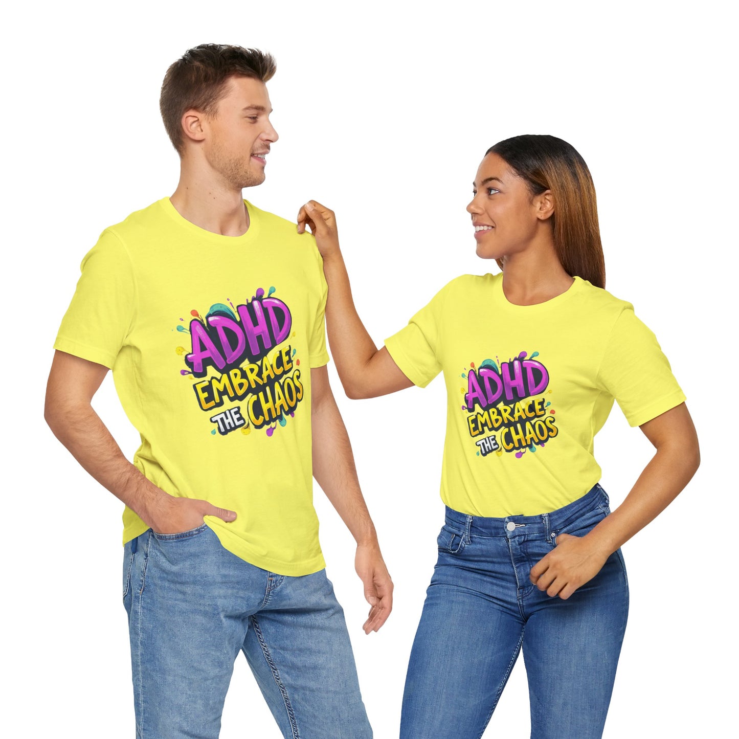 ADHD Embrace the Chaos! Unisex Boxed Tee